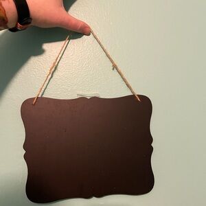 Black Hanging Chalkboard Sign